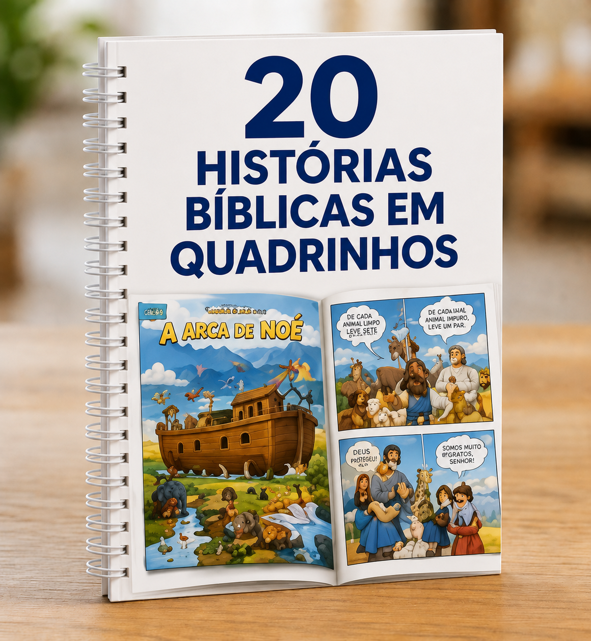 🎁 Bônus #3 – 20 Histórias Bíblicas em Quadrinhos